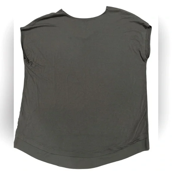 Chicos by Chicos V-Neck High Low Black Oversized Knit Blouse Women’s Sz 3 - Picture 2 of 7